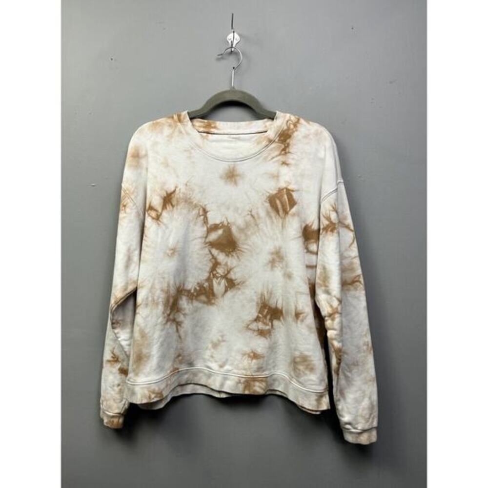 Madewell Sweatshirt Womens Medium Tie Dye White Pullover‎ Casual Retro Comfort
